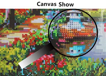 CNA 5D DIY Mozaiky Diamond Maľovanie Scénické Rastlina, Kvet Dome Plnom Kolo Diamond Výšivky Drahokamu Cross Stitch Vyšívanie
