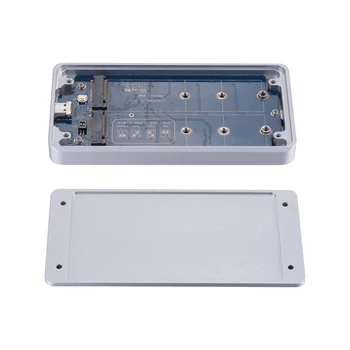 CNC alumunum crafting dual bay M. 2 NGFF na USB3.1 HDD SSD krytu podpora RAID s prenosová rýchlosť ups 10 gb[s