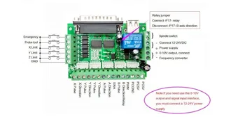 CNC DIY Breakout Board 5 Os mach3 Pre Stepper Ovládač ovládač pre Arduino