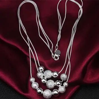 Collier mincový striebro choker šperkov náhrdelník vyhlásenie šperky collares ženy 925 ruženec značky Luxusné zadarmo móda
