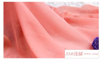 Coloful Šifón Mäkké textílie pre šaty tkaniny podšívka 100*150 cm materiál 100d Georgette tkaniny DIY pre svadobné opony materiál