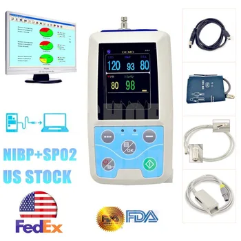 CONTEC PM50 Prenosné Krvný Tlak NIBP/Spo2 Pacienta Monitor+Manžety+Sonda NOVÉ