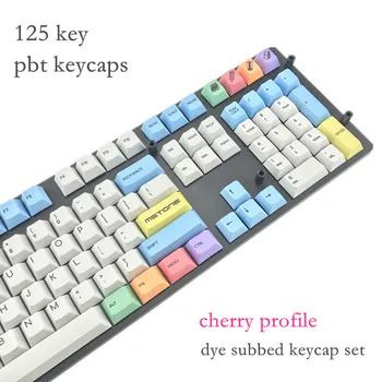 Cool Jazz 125 kľúč pbt Cherry mx Mechanické Klávesnice keycaps farbivo subbed cherry profil 1.75 shift Kriedou rukáv keycap
