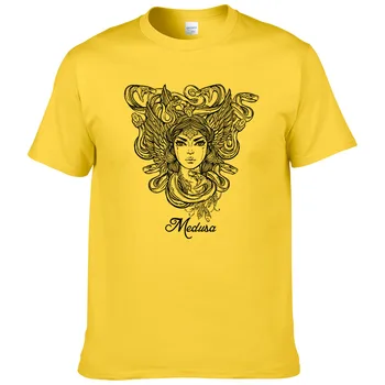 Cool Medusa T Shirt Dospelých Nové Unikátne Tee Tričko Medusa 2017 Zákazku T-Košele pánske Letné Kolo Krku Pohode Teenboys Tee #243