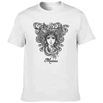 Cool Medusa T Shirt Dospelých Nové Unikátne Tee Tričko Medusa 2017 Zákazku T-Košele pánske Letné Kolo Krku Pohode Teenboys Tee #243