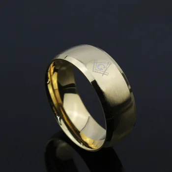 Cool Mužov Slobodomurárstva Krúžky z Nehrdzavejúcej Ocele Snubné Prstene pre Mužov Šperky S 3 Farby Black Carbon Fiber Prstene, Šperky