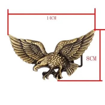 Cool veľký kovový eagle pás módne pánske kožené pásu punk rock štýl pásu