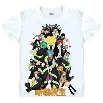 Coolprint Japonské Anime Tričko Atentát v Triede T-Shirts Multi-štýl Krátky Rukáv Shiota Nagisa Karma Akabane Cosplay