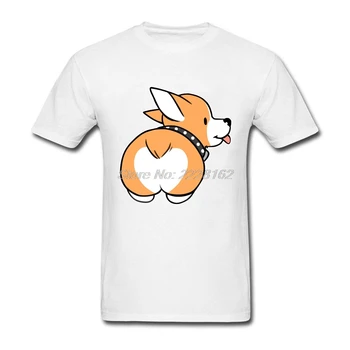 Corgi Zadok T Shirt Mužov Prispôsobiť tshirts Mužov Krátke Rukávy Nový Príchod Vtipné Kreslené tričká Harajuku Topy