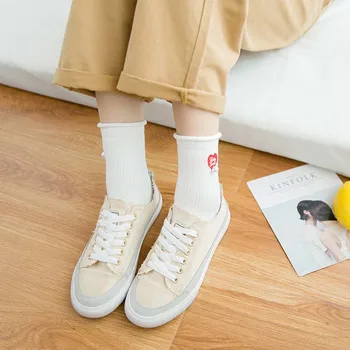 [COSPLACOOL]High-end Fashion College Výšivky Láska Okraji Style Design Ponožky Ženy Ponožky Zábavné Meias Harajuku Japonsko Calcetines