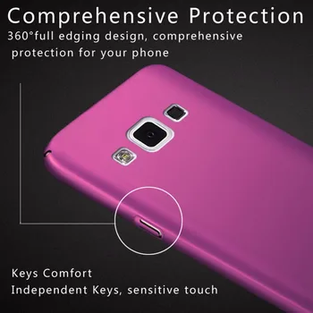 Cover obal Pre Samsung Galaxy A5 A500 A500H A500F Prípade Luxusný Pevný Matný PC Ochranný Kryt Pre Samsung A5 A5000 5