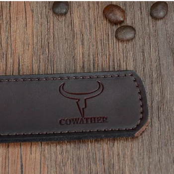 COWATHER 2017 módne pin pracky krava originálne kožené pánske pás pre mužov tri farby male vintage džínsy cowskin pásy dobré trasy