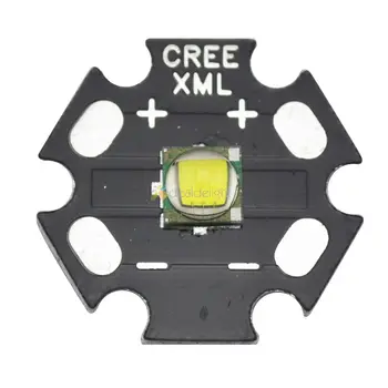 CREE Jednej matice XML-T6 10W Biele LED Svetlo Vysielač Žiarovka 20 mm PCB + DC3.7V Ovládač
