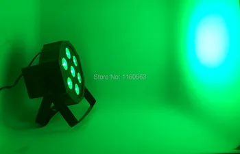 CREE RGBW 7x18W LED Plochý SlimPar RGBWA UV Svetlo 6in1 LED DJ Umývanie Svetlo Fáze dmx svetlo lampy 6/10 channes