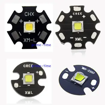 CREE XML2 LED XM-L2 T6 10W BIELA Neutral Biela Teplá Biela Vysoký Výkon LED Žiarič s 16 mm 20 mm PCB Pre Baterku Horák
