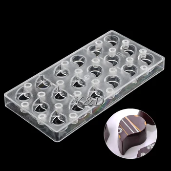 Crescent Comma Magnet Magnetické Plastové Prenos Formy Polykarbonát PC Čokoláda, Formy na Pečenie Plesne DIY Ručne vyrábané Čokolády