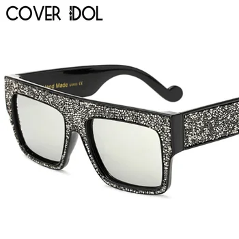 Crystal Módne slnečné Okuliare Pre Mužov a Ženy, Elegantné Triedy Značky Dizajnér Námestie Slnečné Okuliare Oculos de sol UV400