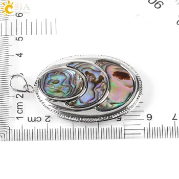 CSJA Nový Zéland Super perleť Abalone Shell Paua Oválne Prívesky Prírodný Klenot Korálky Šperky, Náhrdelníky Zistenia, Takže E459