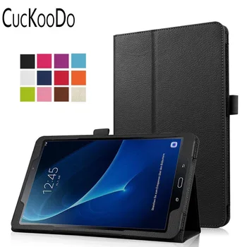 CucKooDo Premium Folio PU Kožené Slim Stojan Cover obal Pre Samsung Tab 10.1-Palcový (SM-T580/SM-T585) 2016 Release Tablet