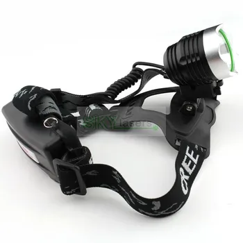 Cyklistické svetlo svetlomet 1800 Lumenov CREE XML-T6 LED Svetlomet Svetlometov + 2 x 18650 Nabíjateľná batéria + AC Nabíjačka nabíjačka do Auta