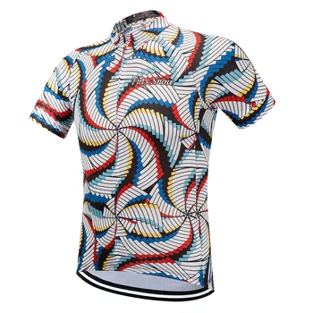 Cyklistika jersey pánske Bike Jersey 2018 cestná cyklistika jersey mládež MTB cyklistické Oblečenie Krátky Rukáv T-Shirts Športové jersey Žltá