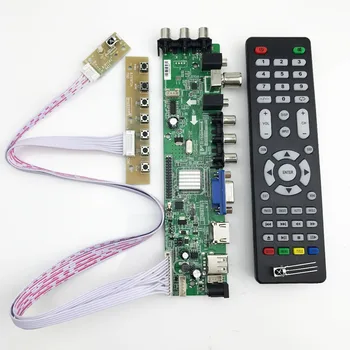 D3663LUA digitálna TV palube DVB-T2/T/C Univerzálny LCD LED TV Kontrolór Vodič Doska s kábla meniča podporu ruskej 366348