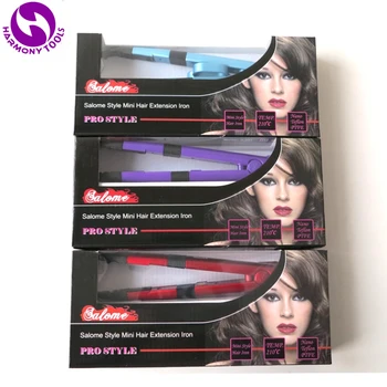 Darček + 1 Kus Salon & Domáce Použitie Teplota Nastaviteľné Pre Lepené Keratín Hair Extension Nástroje Mini Tepla Železa Fusion Konektor