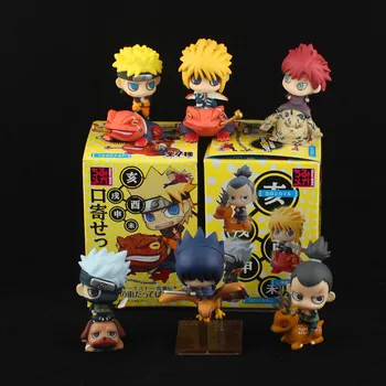 Darček k narodeninám Naruto Mini Obrázok Uzumaki Kakashi PVC Obrázok 6pcs/veľa