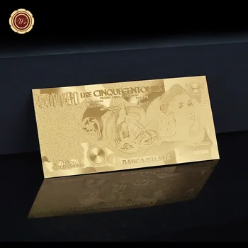 Darčekové Poukážky Čistého Zlata Bankoviek Vyrezávané Taliansko 500, 000 Lire Na Zber A Súčasnosť