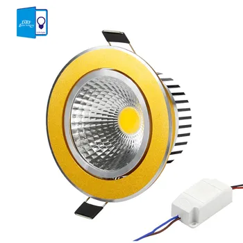 [DBF] Super Svetlé Zlata Osadený LED Stmievateľné Downlight KLASU 5W 7W 9W 12W LED Spot light LED dekorácie Stropné Svietidlo AC 110V 220V