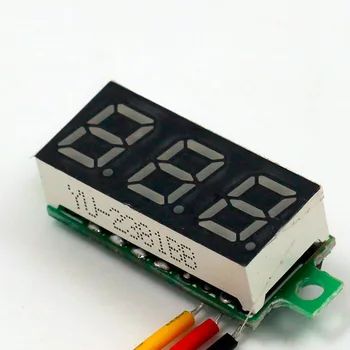 DC 0-100v 3 Bitov 0.36 palcový Digitálny Červený LED Displej Panel Napätia, Voltmeter Merač Tester Hot Mini