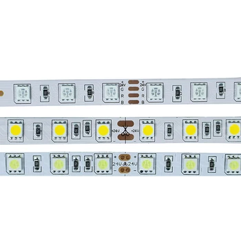 DC24V SMD 5050 LED Pásy Svetla 60LEDs/m 5m/mnoho Flexibilné LED Pásky Diódy Pásky Svetlo RGB Biela Teplá Biela Červená Zelená Modrá Svetlo