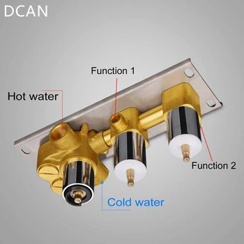 DCAN 2 miešadlá, Max Prietok 70 L, Termostatické Zmiešavacie Ventil Wall Mount Prepínací Sprcha Pre Skrývať, Sprchové Batérie, kúpeľňové Doplnky