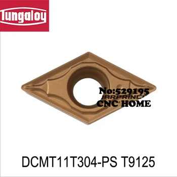 DCMT11T304-PS/DCMT11T308-PS T9115/T9125,pôvodný tungaloy vložiť na rezanie otočením držiaka nástroja