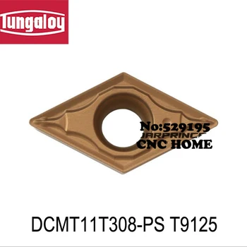 DCMT11T304-PS/DCMT11T308-PS T9115/T9125,pôvodný tungaloy vložiť na rezanie otočením držiaka nástroja