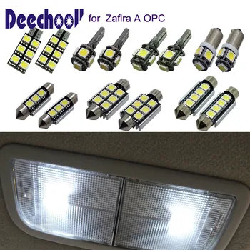 Deechooll 11pcs Auto LED Žiarovky pre Opel Zafira OPC,Canbus Biele Auto Interiéru Stropné Svetlá na Čítanie Čítanie Príslušenstvo