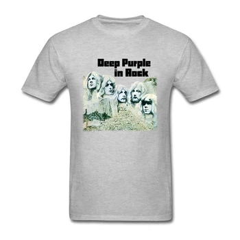 Deep Purple Kapela Anglicka Hudba Rock Tričko Big Size Vlastný Krátky Rukáv Šaty Hip Hop Auto Styling Bavlna Funny T-shirts