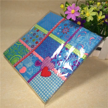 Dekoratívne večera obrúsok papier tkaniva modrá vytlačené kvet vreckovku decoupage svadobné serviette narodeninovej party festival mat