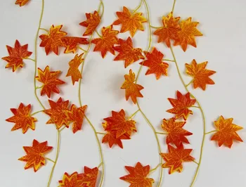 Dekoračné Umelé Kvety Patria Maple Leaf Garland Hodváb Viniča Svadobné Záhrada Dekor Dekorácie -30