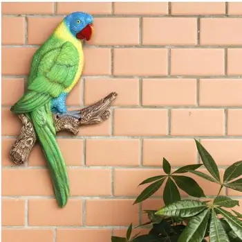 Dekorácie papagáj remesiel, tvorivé domáce dekorácie vtákov