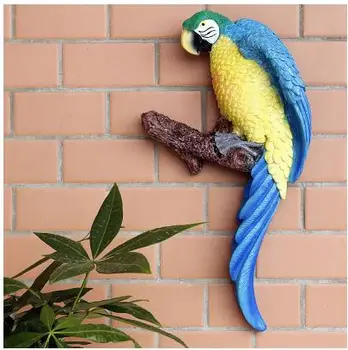 Dekorácie papagáj remesiel, tvorivé domáce dekorácie vtákov