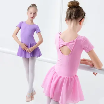 Deti Baletné Šaty Priehľadný Šifón Dance Sukne Deti Baletné Oblečenie Školenia Tanečné Oblečenie Pre Dievčatá