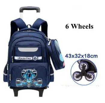 Deti batoh vozík pre školské deti Koľajových tašky pre chlapca Kolesových batoh Školský batoh s kolesami cestovné vozíka vak