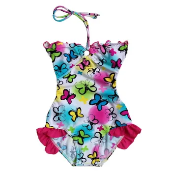 Deti Bikini Baby Dievčatá Plávať Šaty Dievčatá Biquini Tlač Plavky Pekné Dievča Športové Plávať Oblek Plaviek pre 3-12 Rokov Dievča
