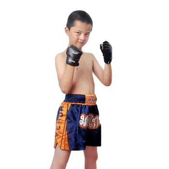Deti Deti pol prsta Boxerské Rukavice bez Prstov, Sanda Karate Vrecia Taekwondo Chránič Veku 3-12