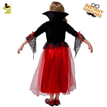 Deti Princezná Upír Kostýmy Deň Detí Halloween Kostýmy pre Deti, Dlhé Šaty, Karneval, Party Cosplay
