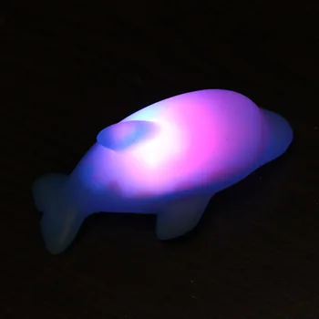 Detská Kúpeľ Hračka Farebné LED Blikajúce Dolphin Lampa B Vysokej Kvality