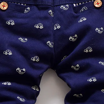 Detské jarné nohavice pre chlapca Deti letné nohavice auto Plné tlač deti chlapci nohavice Dieťa bavlna bežné nohavice túži, 5T