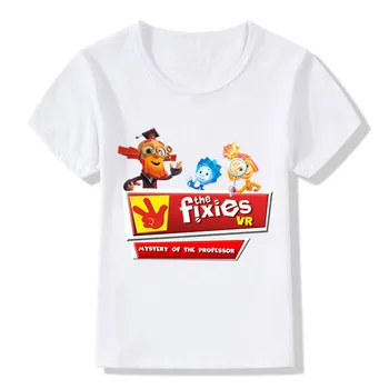 Detské ruskej Cartoon O Fixies Dizajn Funny T-Shirts Chlapci Dievčatá Skvelé Topy Tees Deti Ležérne Oblečenie Pre Batoľa,HKP5148