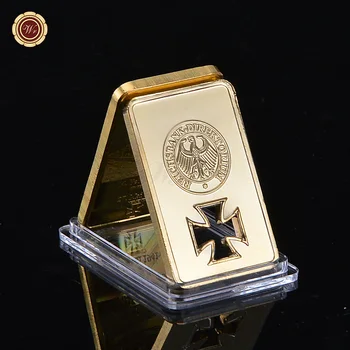Deutsche ríšskou bankou v Nemecku 24k Zlatom Bar Kapsule Replika Gold Bar Nemecko Custom Ako dar, Zbierka
